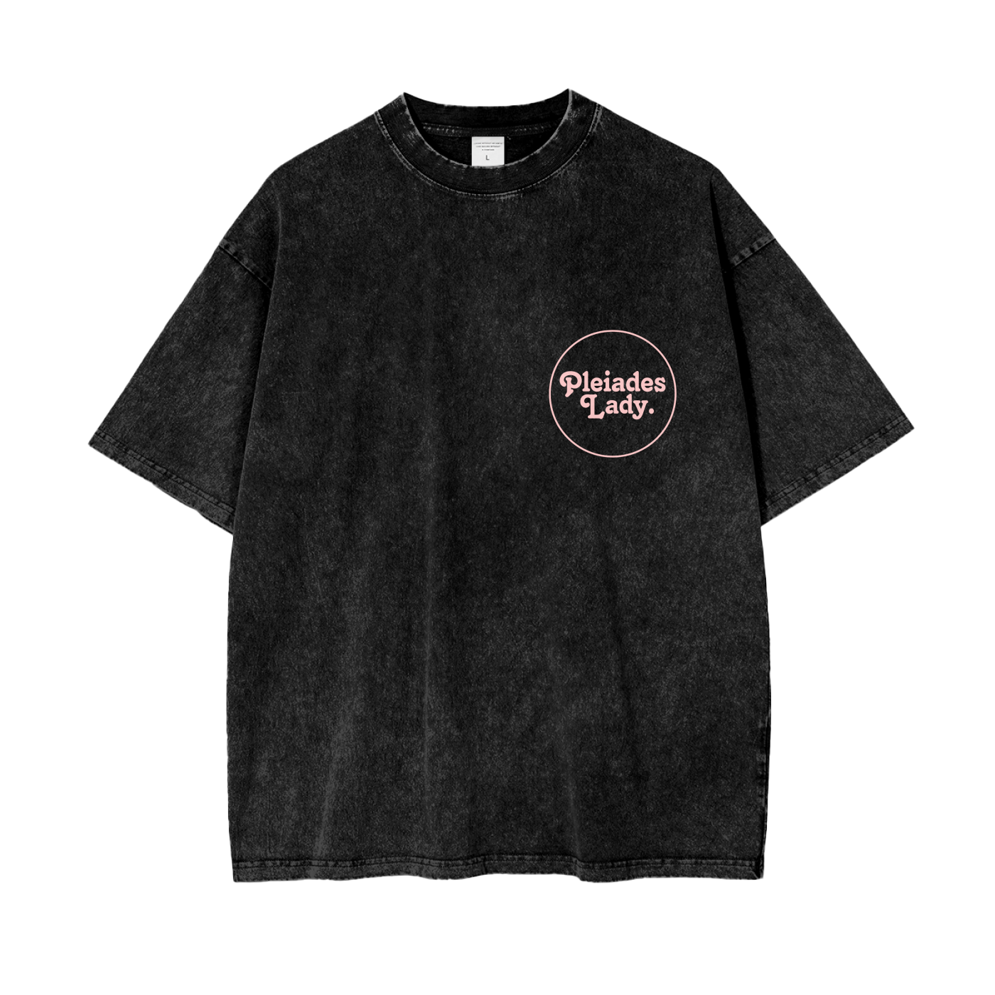 No Junk Males - Oversized - Black/Pink